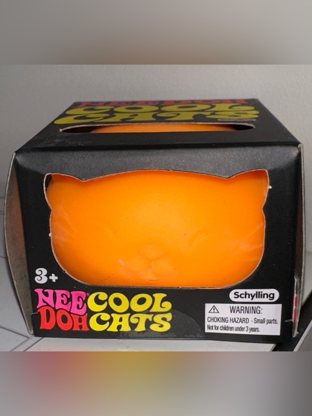 NeeDoh Cool Cats  - ORANGE (rare) NWT